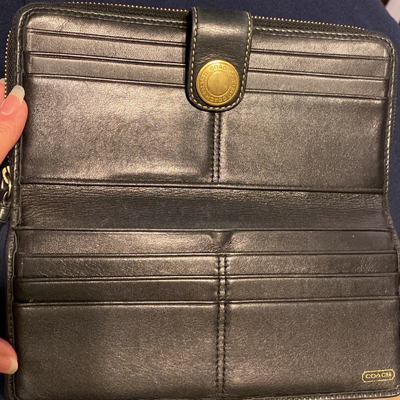 Coach Signature Stripe Wallet - Picture 5 of 10